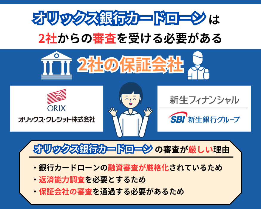 オリックス銀行カードローンは2社からの審査を受ける必要がある